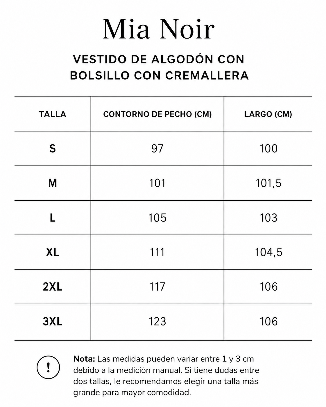Vestido de algodón con cremallera