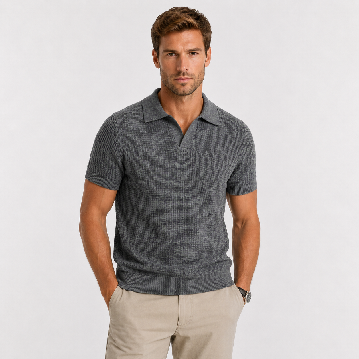 Polo de punto transpirable