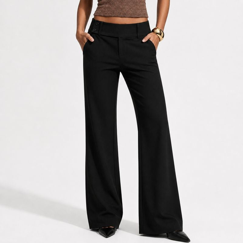 Pantalones de traje de corte amplio, elegantes, cómodos y atemporales