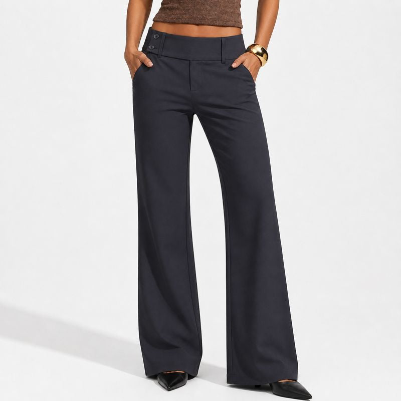 Pantalones de traje de corte amplio, elegantes, cómodos y atemporales