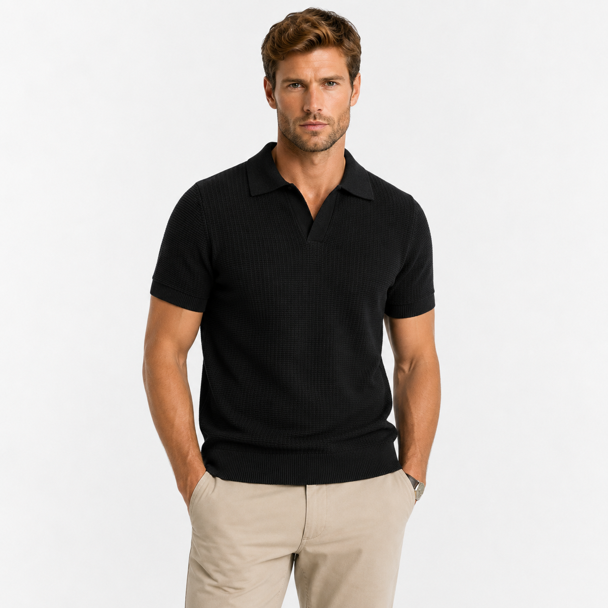 Polo de punto transpirable