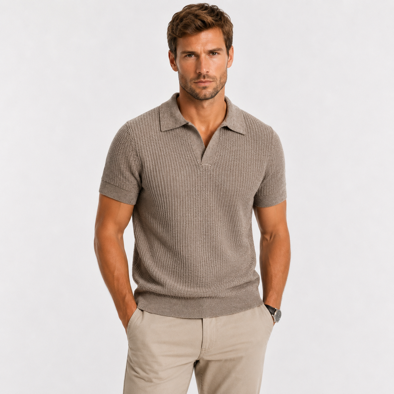 Polo de punto transpirable