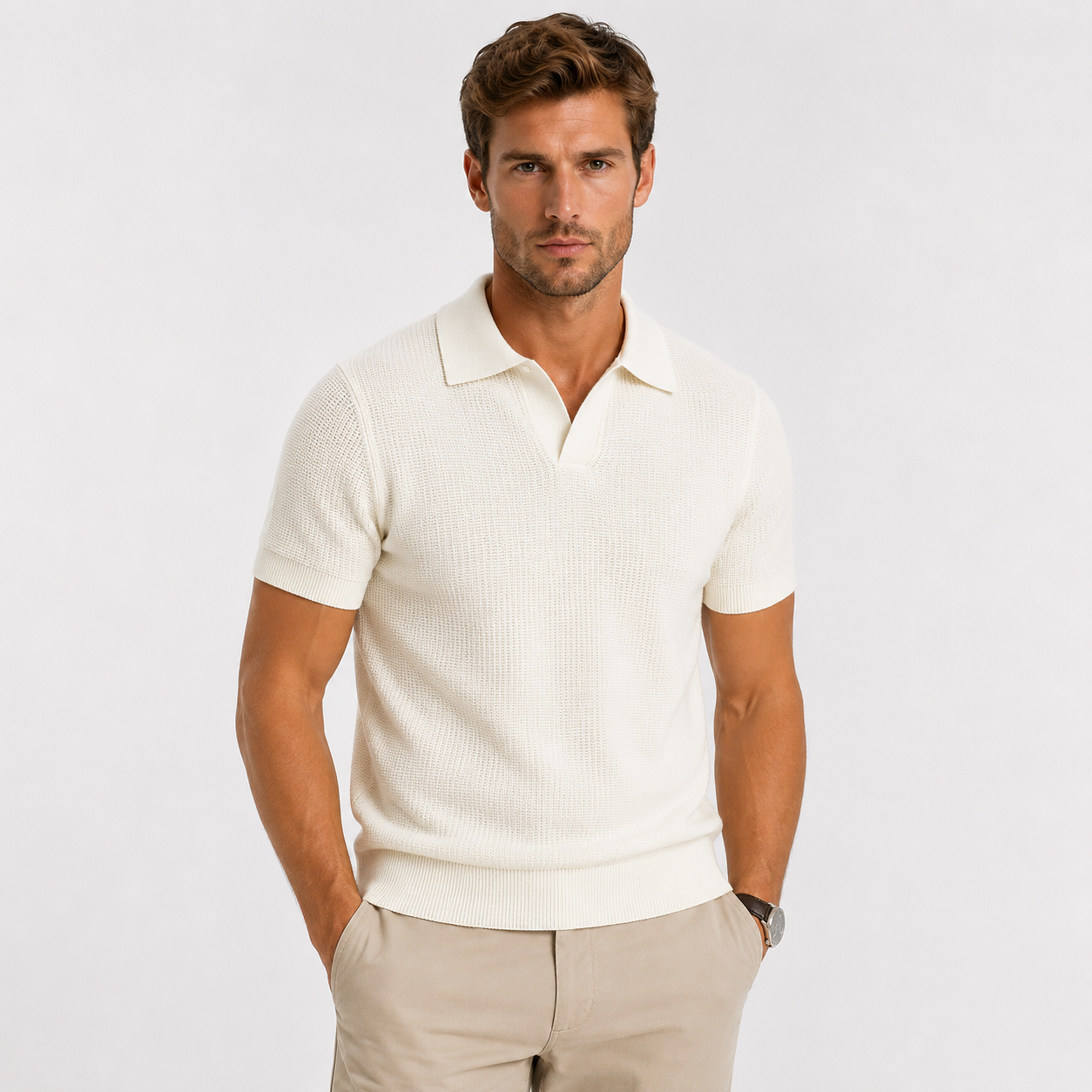 Polo de punto transpirable