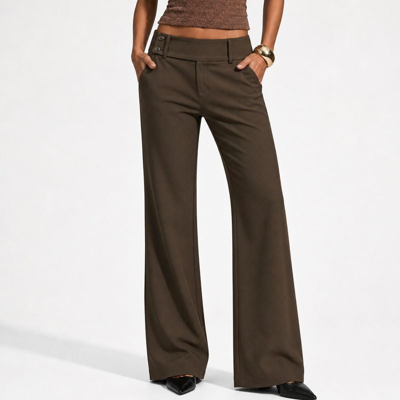 Pantalones de traje de corte amplio, elegantes, cómodos y atemporales